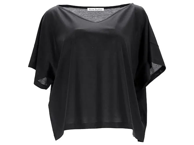 Acne Studios Camiseta Susanna M Cot de algodón negro 