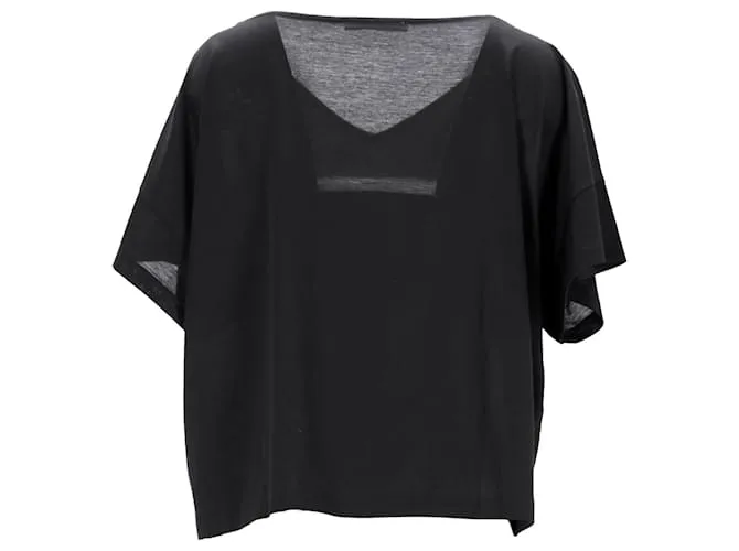 Acne Studios Camiseta Susanna M Cot de algodón negro 