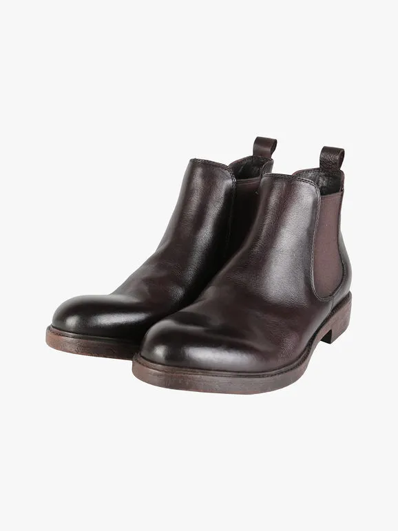 Amerigo Vespucci Botines de piel para hombre.