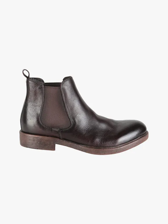 Amerigo Vespucci Botines de piel para hombre.