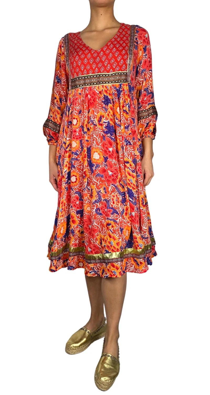 ANTHROPOLOGIE Vestido Estampado Flores