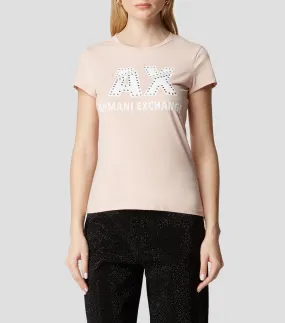 Armani Exchange Playera Cuello Redondo Manga Corta Mujer