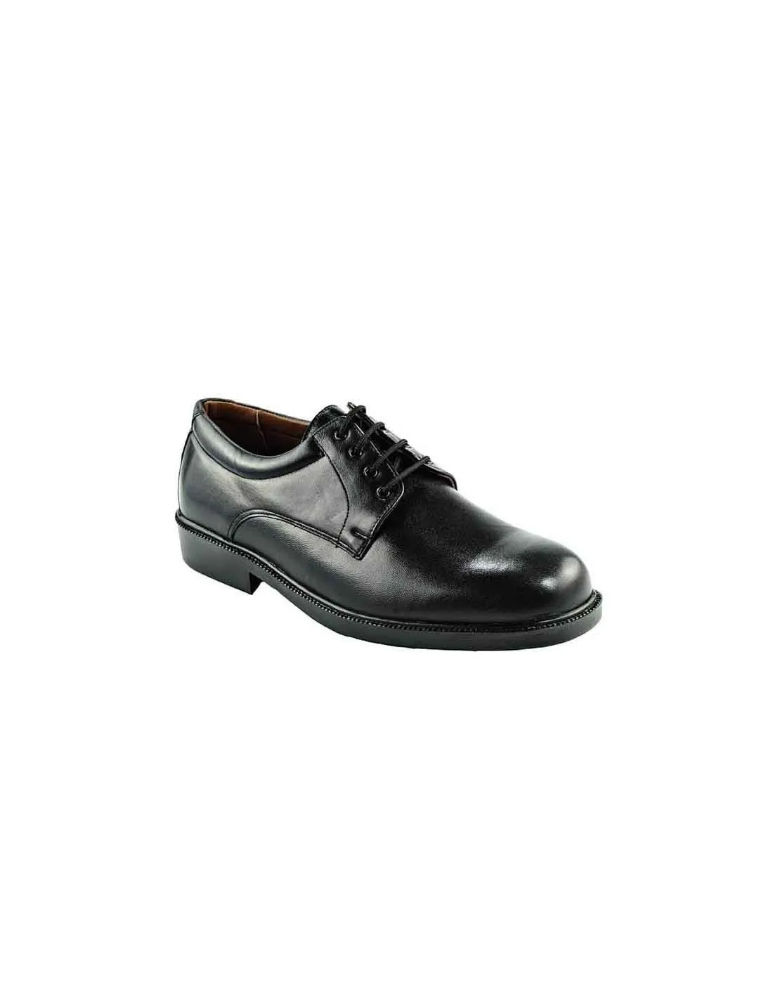 BAERCHI BLUCHER FABRICDO EN PIEL NEGRO 1650