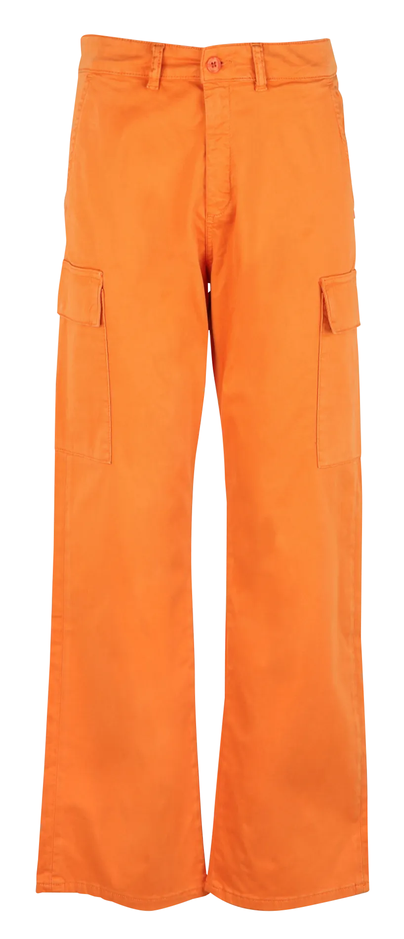 BATTLE 2 - Pantalón cargo de mezcla de algodón en naranja