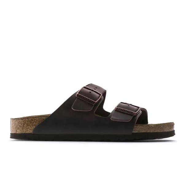 Birkenstock Arizona Plantilla suave para mujer Piel engrasada Habana