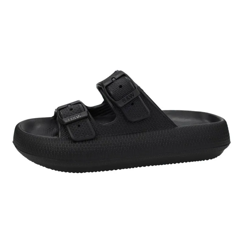 BJSH534001 Chanclas Hebillas color NEGRO