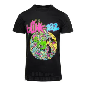 Blink 182 Camiseta Oficial de Manga Corta Con Estampado Overboard Event (Negro)