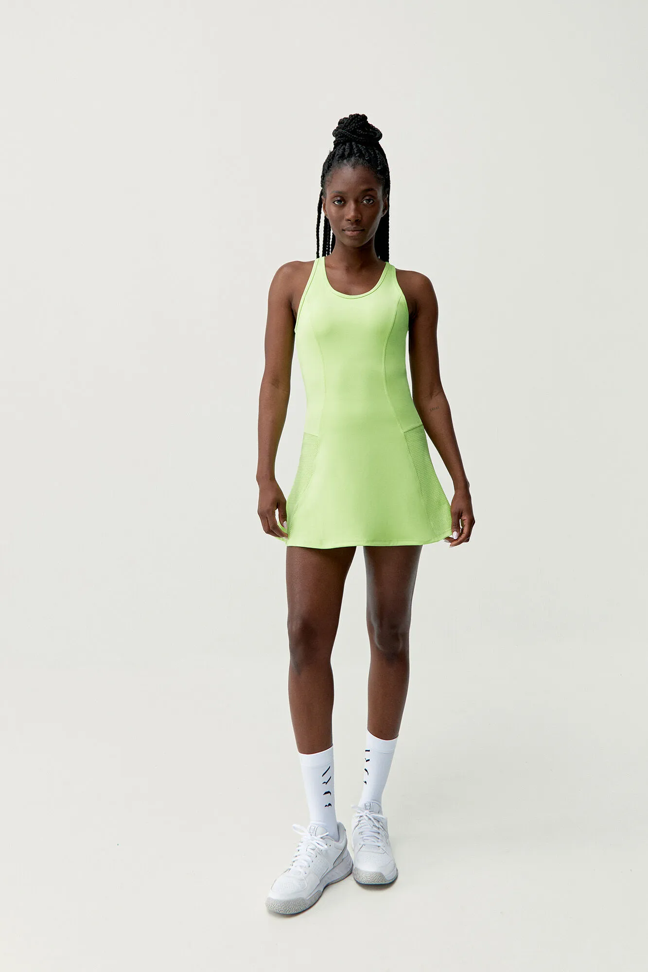 Born Living Yoga Dress Volea Lime Bright