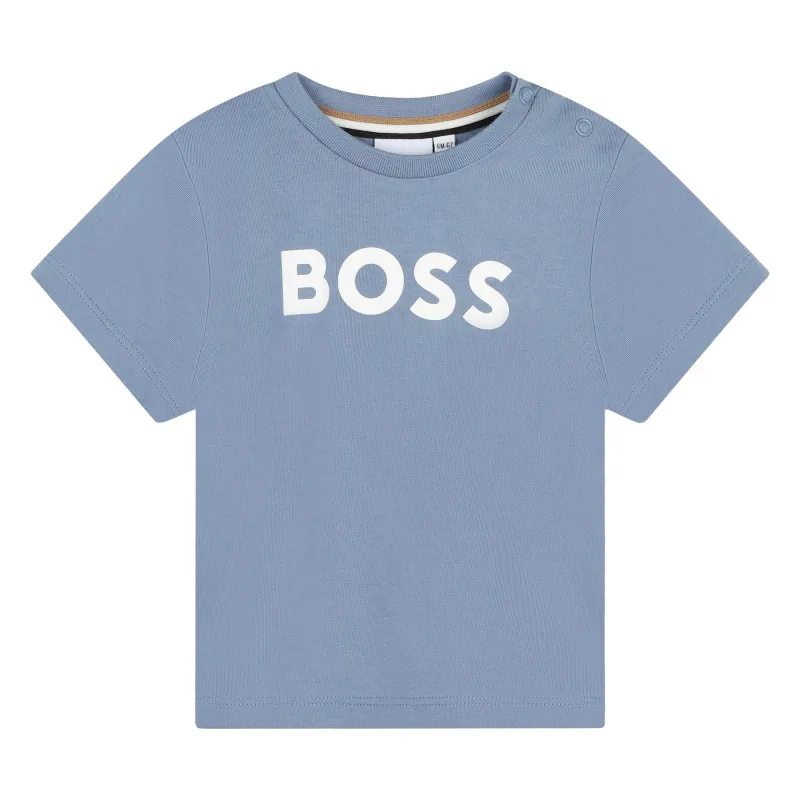 BOSS Camiseta de algodón con logo