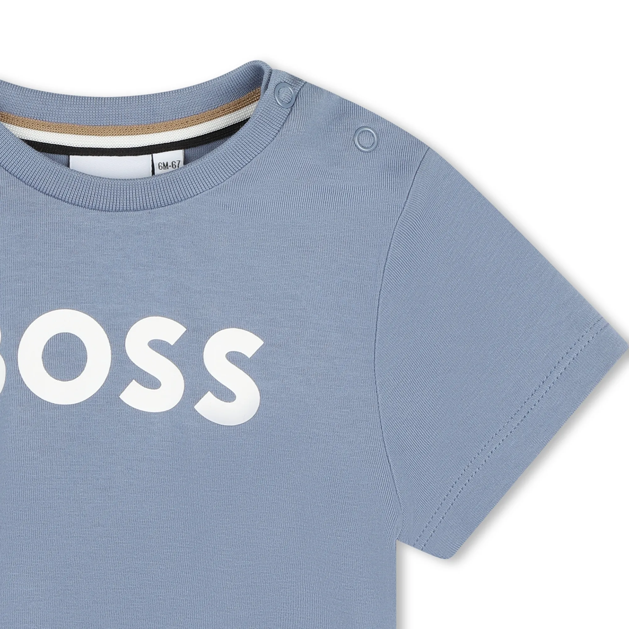 BOSS Camiseta de algodón con logo