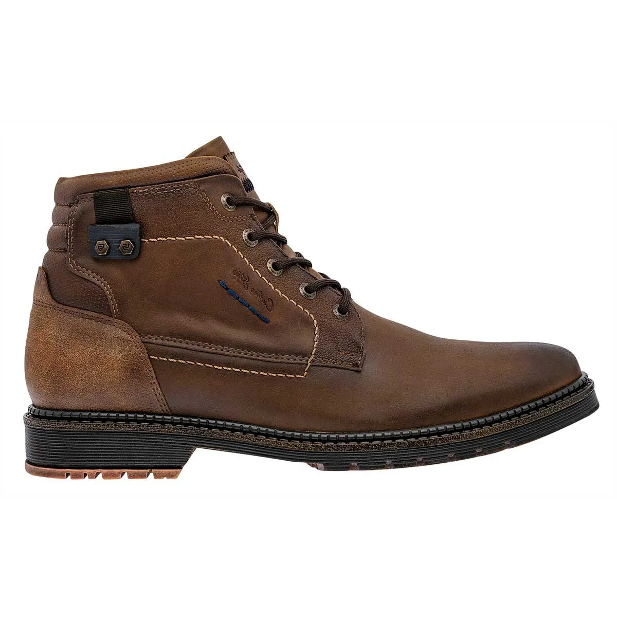 Botas casuales Exterior Piel Sintética Color Café Para Hombre De Negro Total