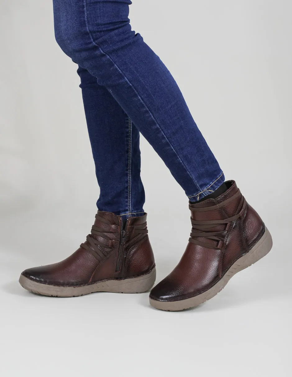 Botas casuales Nevada en Piel – Café