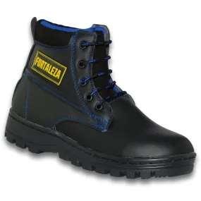 Botas Para Hombre, Acabado Piel, Costura De Color Sin Casco Estilo 1004Ch7 Marca Chuyitos Acabado Piel Color Negro Azul