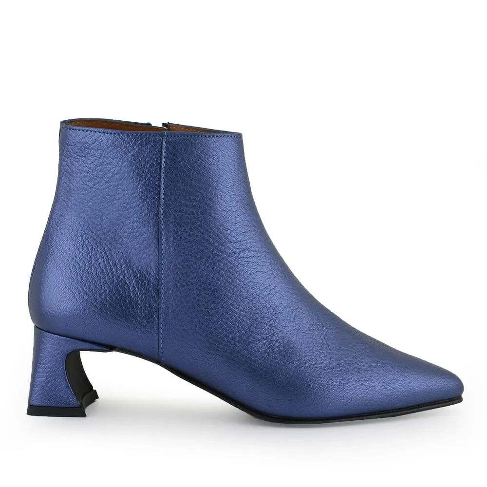 Botin Piel Taradale II Metalizado Azul