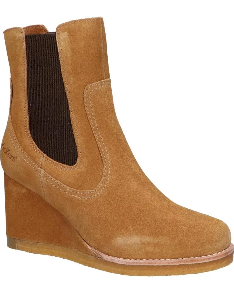 Botines de Mujer KICKERS 879211-50 KICK WELL 116 CAMEL