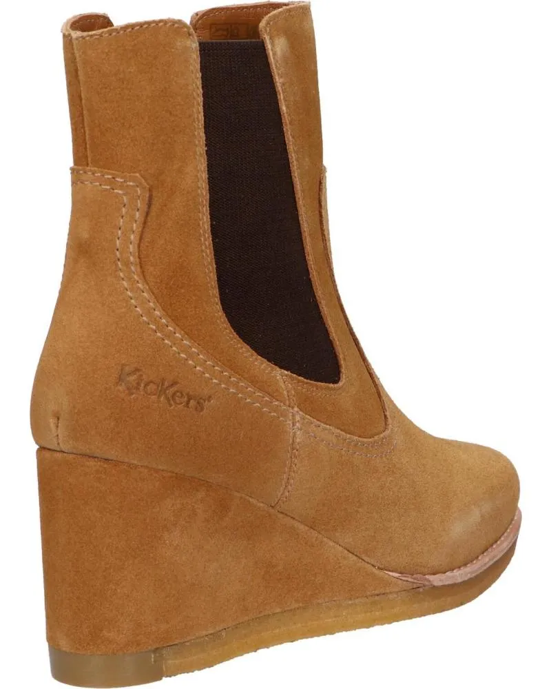 Botines de Mujer KICKERS 879211-50 KICK WELL 116 CAMEL