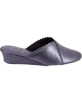 Calzado de casa KOSMA  de Mujer 6558 ZAPATILLAS DE CASA DE MUJER PIEL  AZUL MARINO