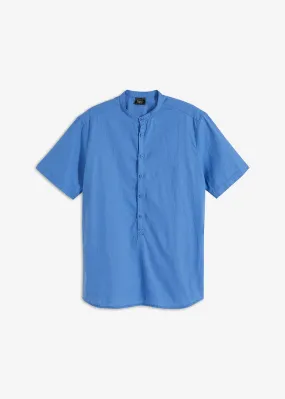 Camisa de manga corta azul cielo