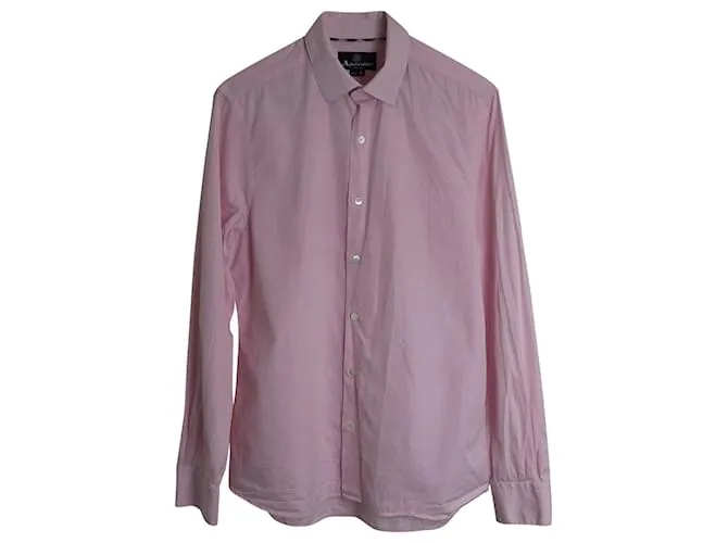 Camisa de vestir clásica Aquascutum de algodón rosa 