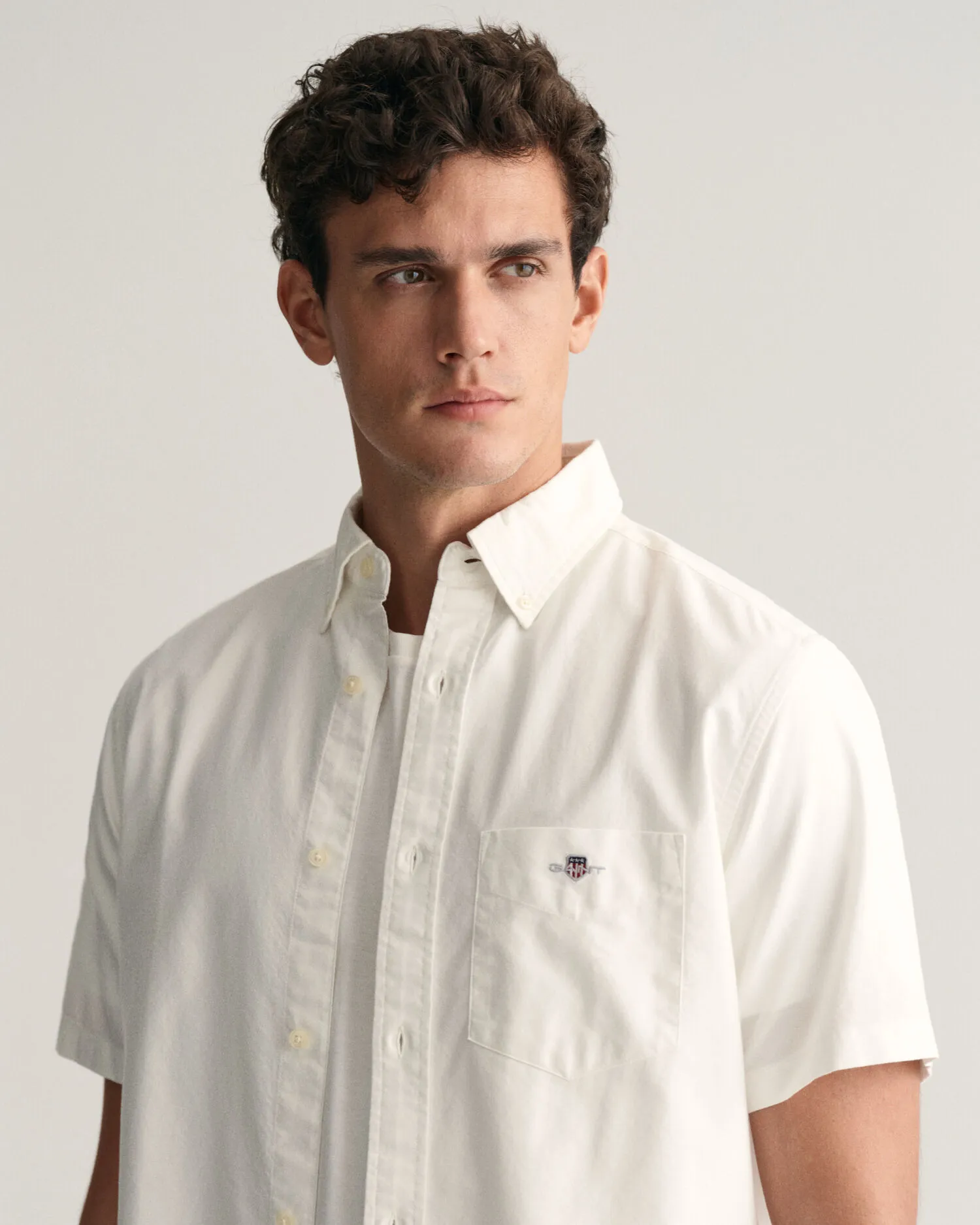 Camisa Oxford Regular Fit de manga corta