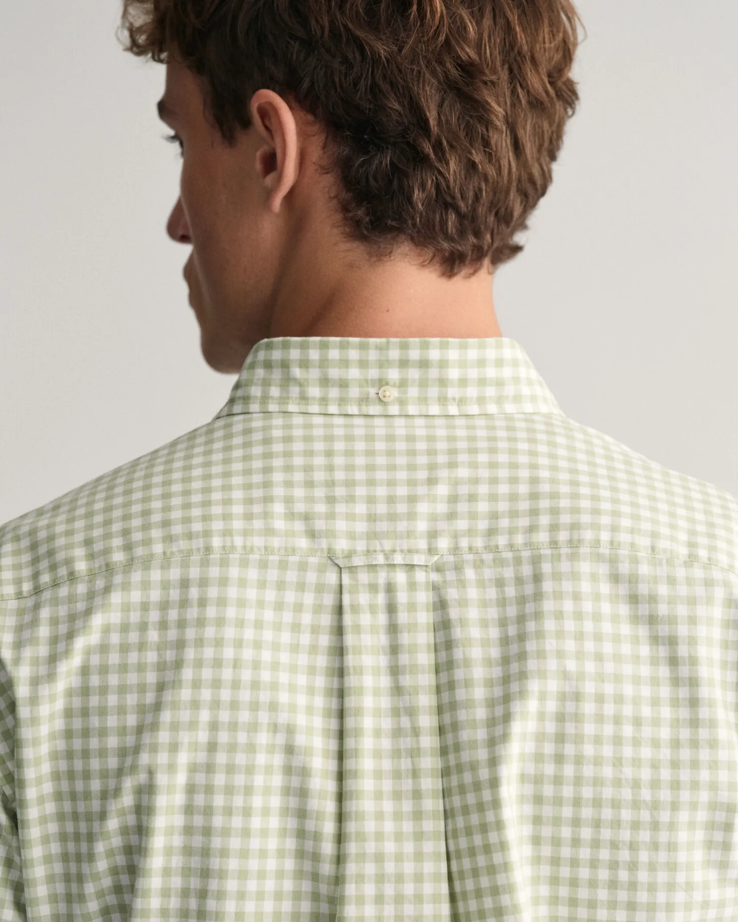 Camisa Regular Fit de manga corta en popelina Gingham