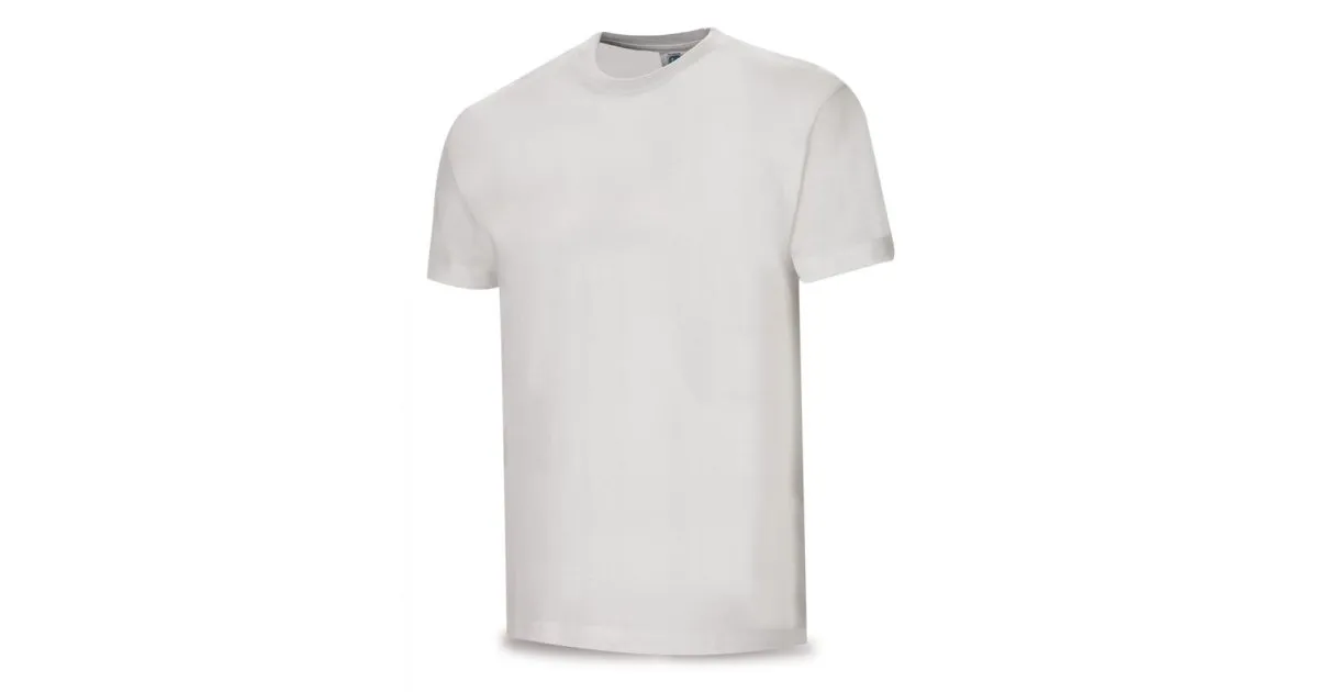 Camiseta blanca algodón 145 gr. Manga corta