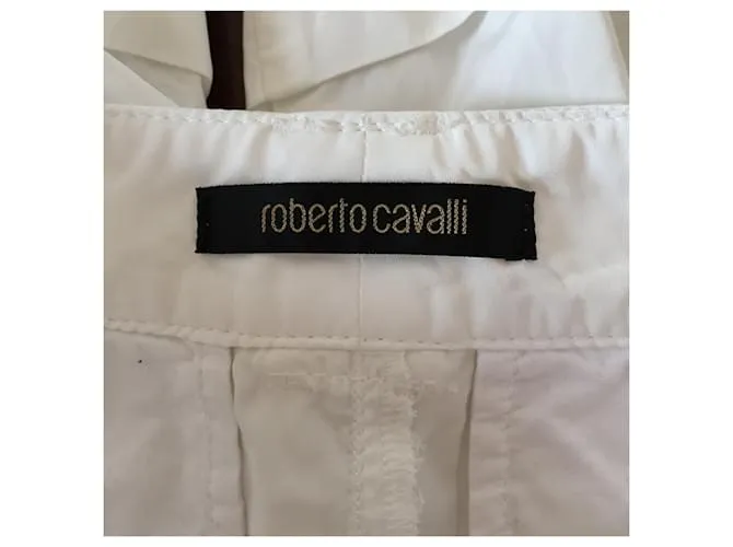 Camiseta corta ROBERTO CAVALLI.Internacional XS Sintético Negro 