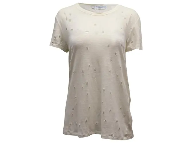 Camiseta Iro Clay Lino Crudo Blanco 