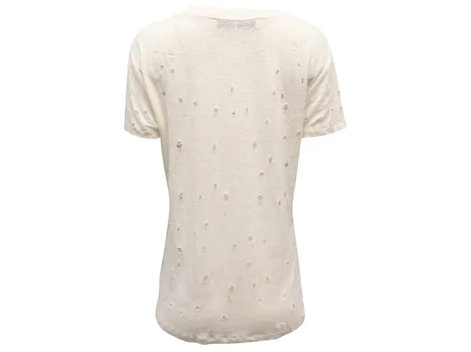 Camiseta Iro Clay Lino Crudo Blanco 