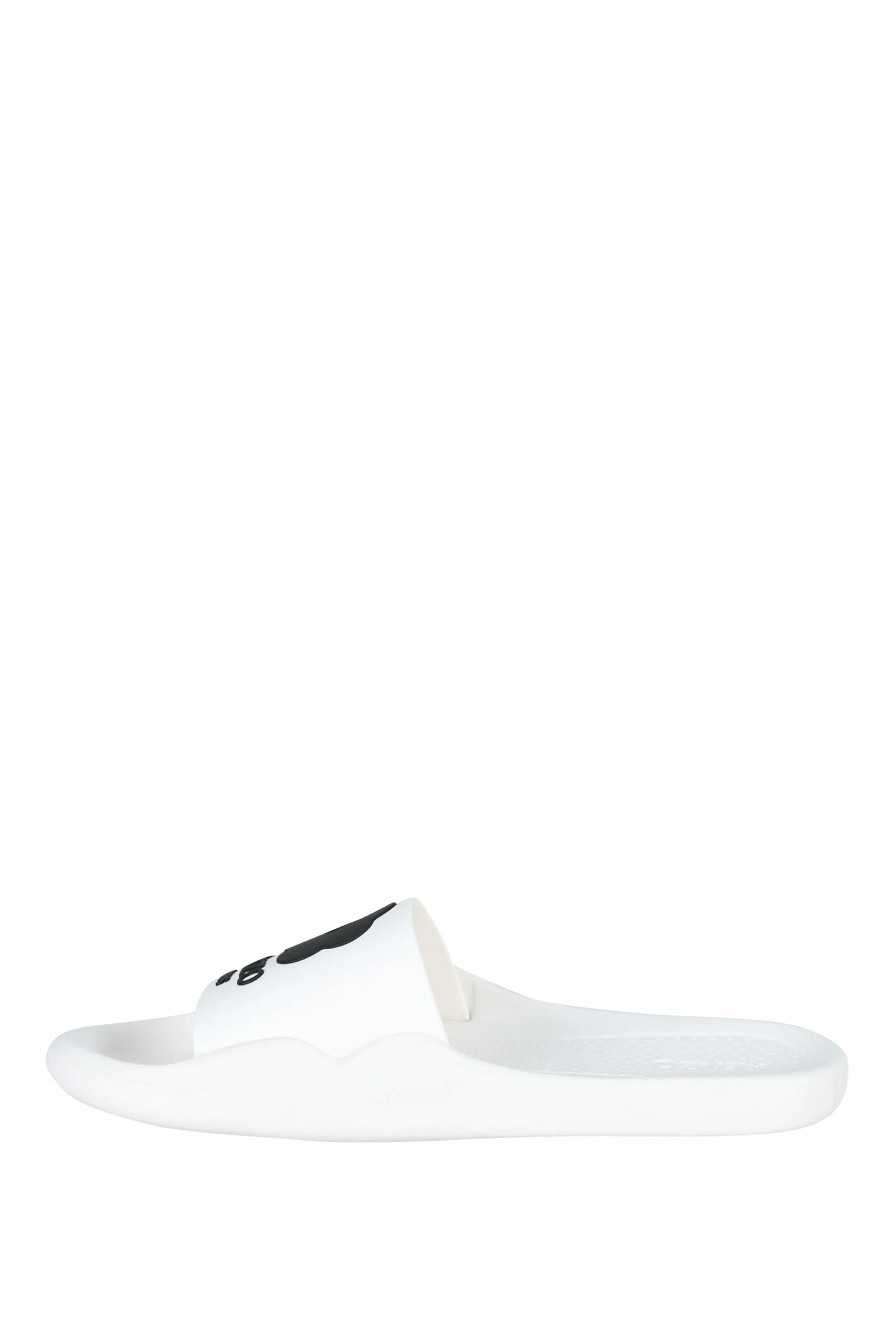 Chanclas blancas con logo 