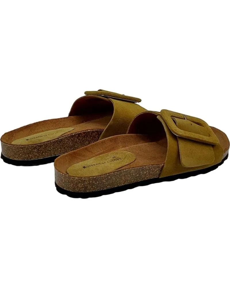 Chanclas de Mujer BUITTOS OF COLORS SANDALIA PIEL BIO BT520027 KAKI