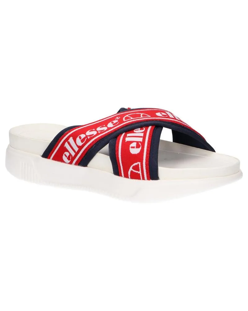 Chanclas de Mujer ELLESSE 613570 DENSO CROSS TEXT AF WHT-RED-DK BLU