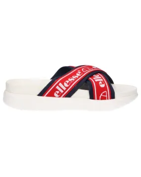 Chanclas de Mujer ELLESSE 613570 DENSO CROSS TEXT AF WHT-RED-DK BLU