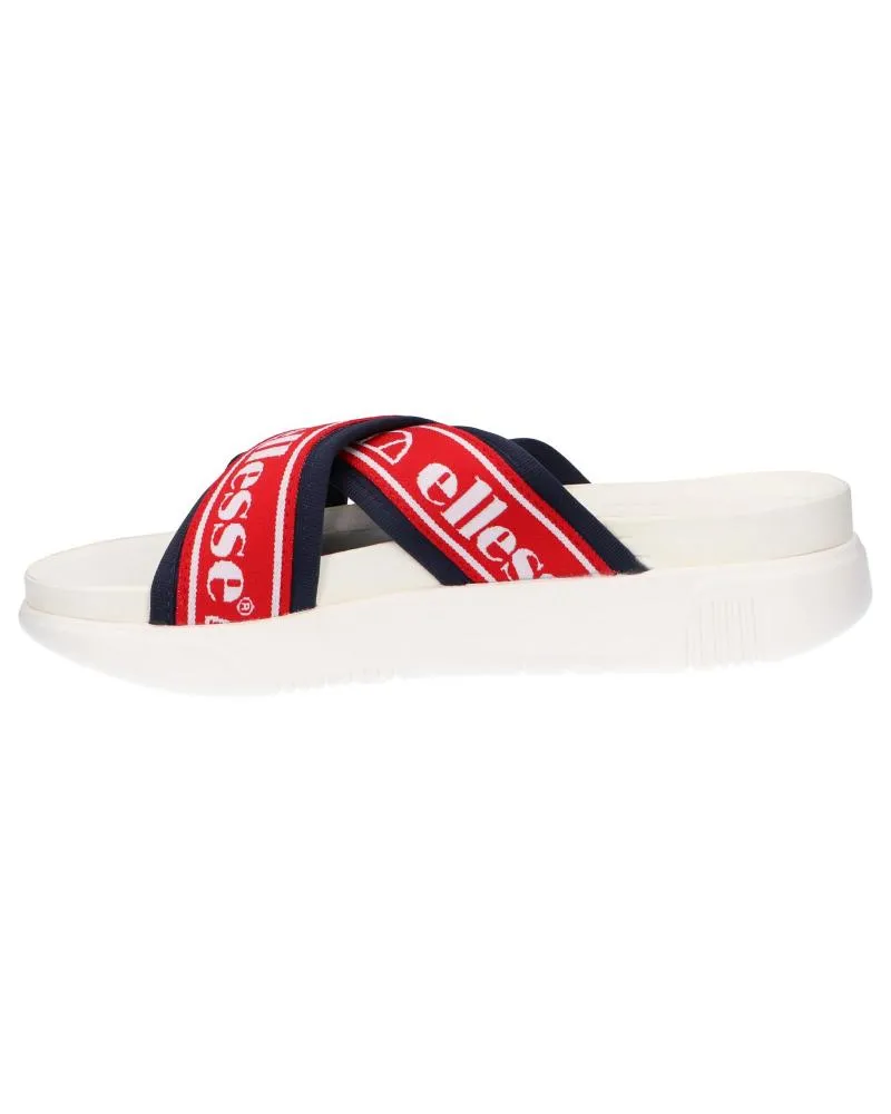 Chanclas de Mujer ELLESSE 613570 DENSO CROSS TEXT AF WHT-RED-DK BLU