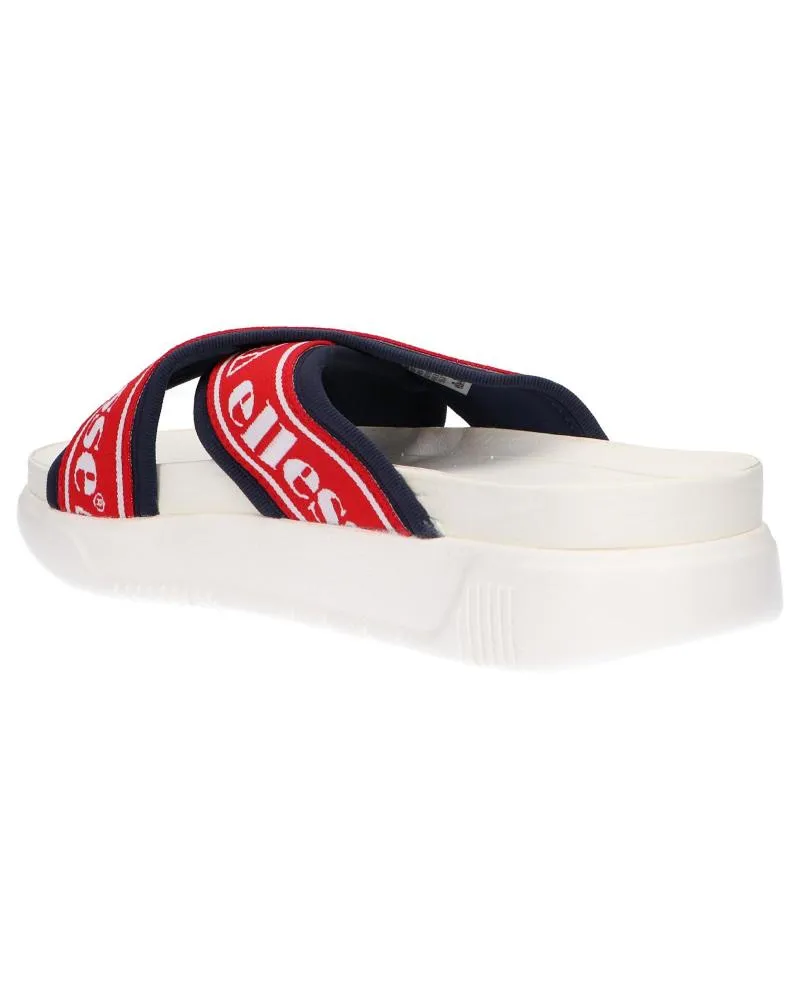 Chanclas de Mujer ELLESSE 613570 DENSO CROSS TEXT AF WHT-RED-DK BLU