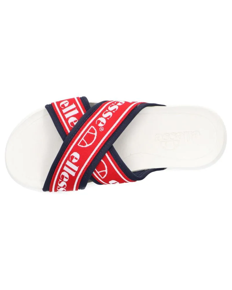 Chanclas de Mujer ELLESSE 613570 DENSO CROSS TEXT AF WHT-RED-DK BLU