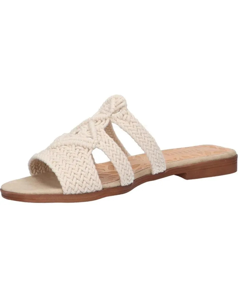 Chanclas de Mujer MTNG 51942 C54643 - MACRAME CRUDO