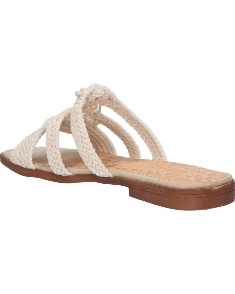 Chanclas de Mujer MTNG 51942 C54643 - MACRAME CRUDO