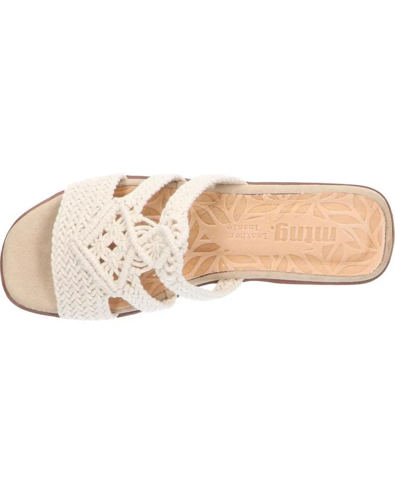 Chanclas de Mujer MTNG 51942 C54643 - MACRAME CRUDO