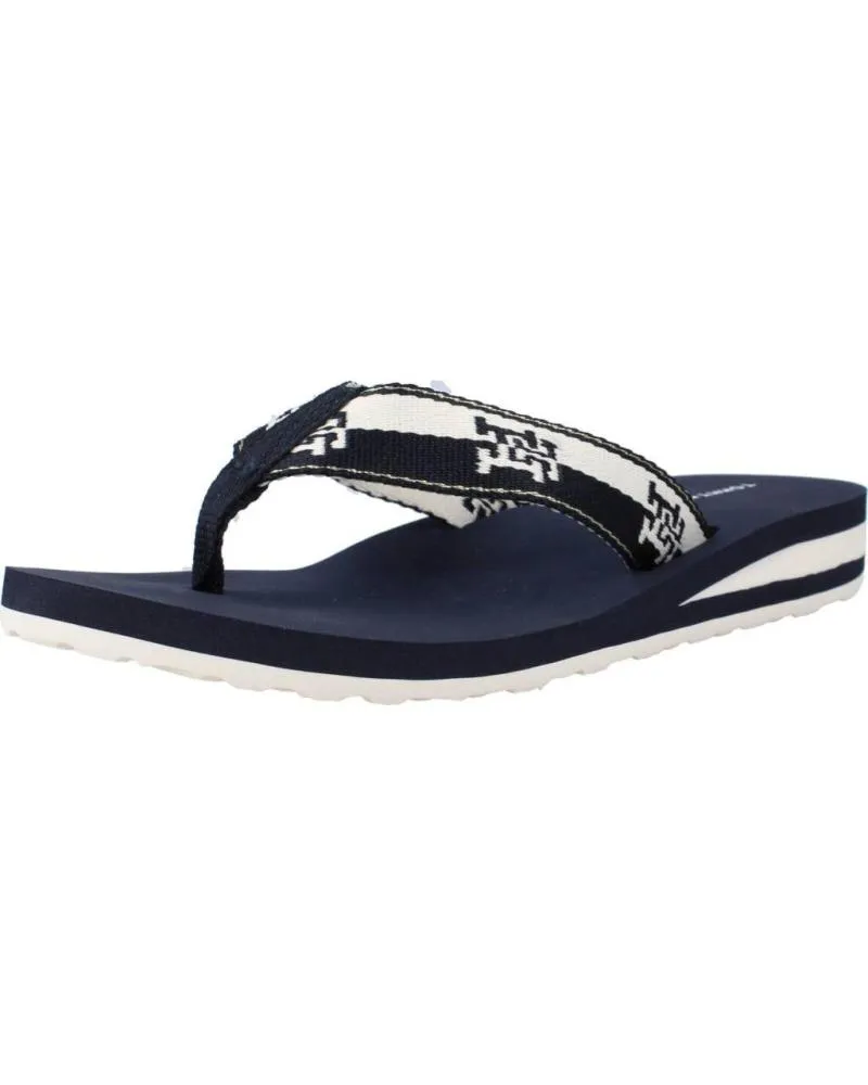 Chanclas de Mujer TOMMY HILFIGER CHANCLAS TH COLORBLOCK WEBBING SANDAL MARINO