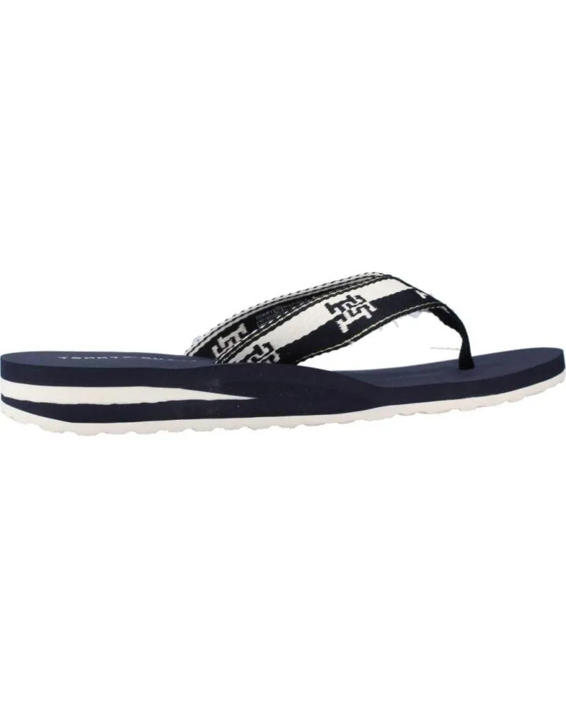 Chanclas de Mujer TOMMY HILFIGER CHANCLAS TH COLORBLOCK WEBBING SANDAL MARINO