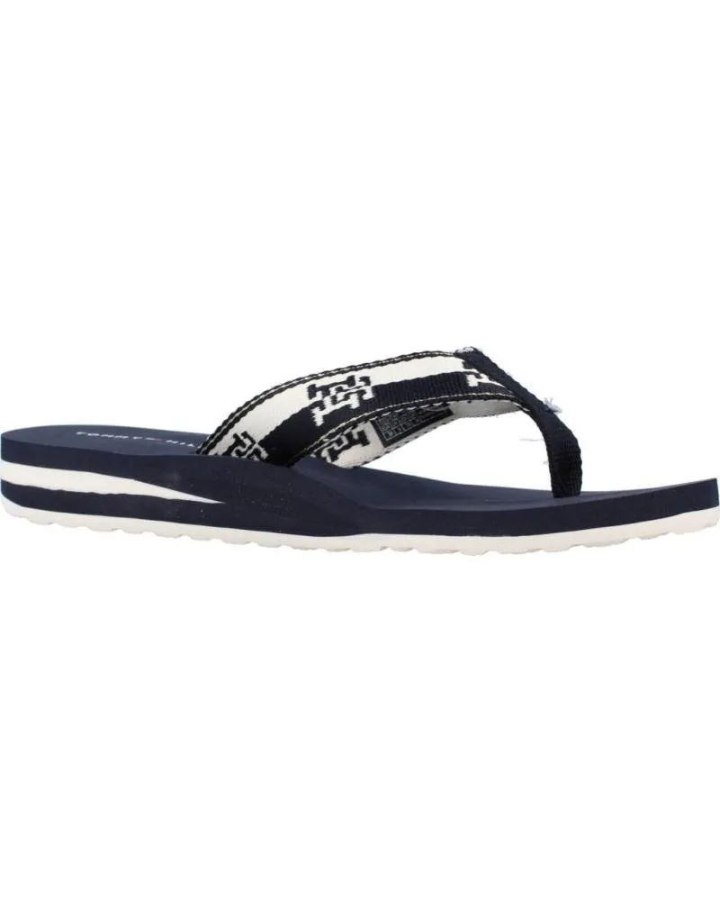 Chanclas de Mujer TOMMY HILFIGER CHANCLAS TH COLORBLOCK WEBBING SANDAL MARINO