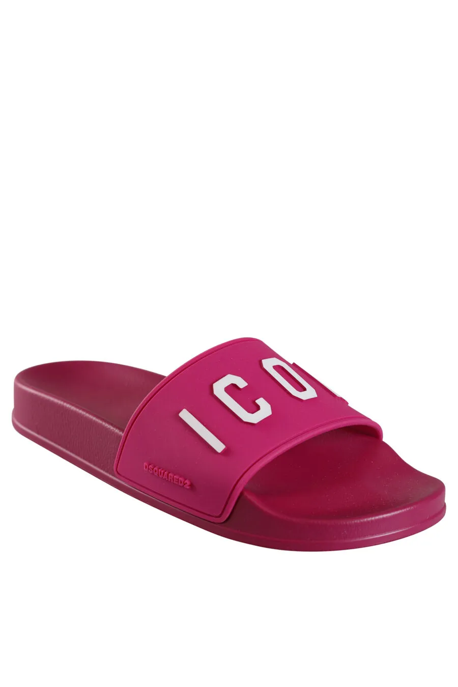 Chanclas fucsia con logo 