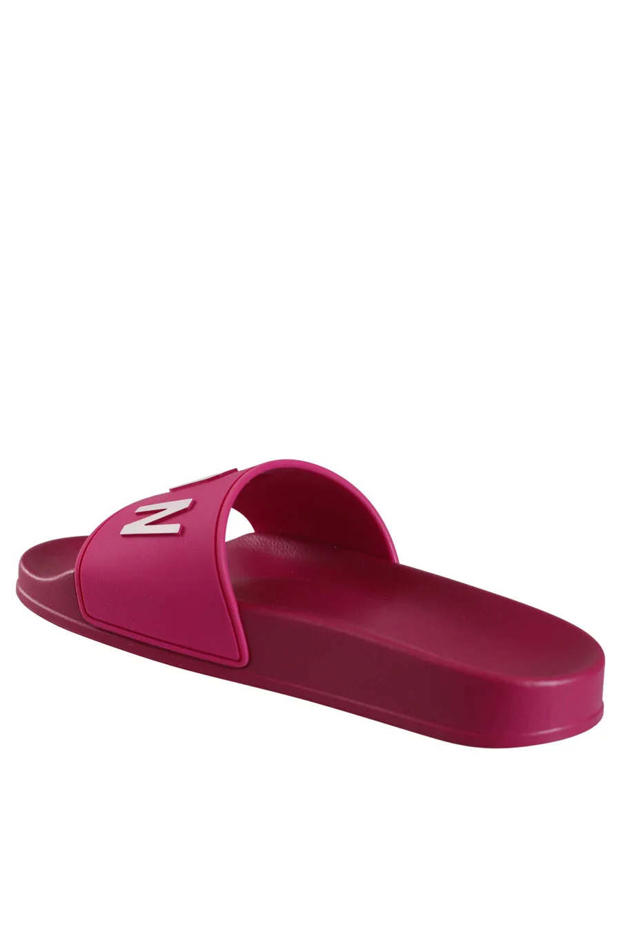 Chanclas fucsia con logo 