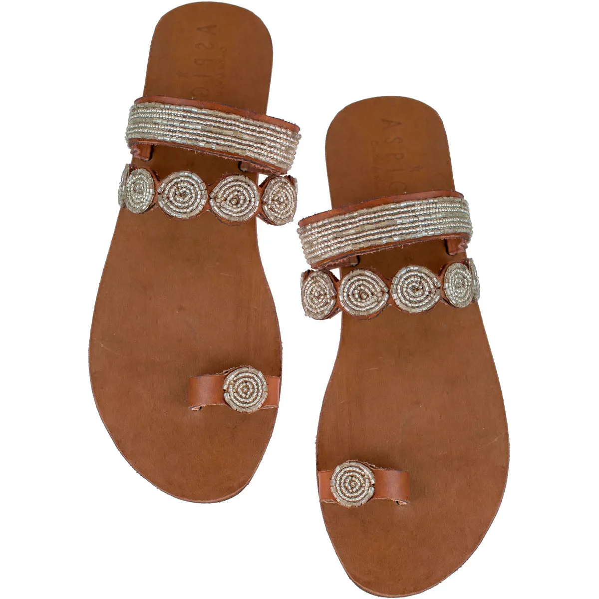 Chanclas Mujer Mabha Flat Sandal Aspiga Plata