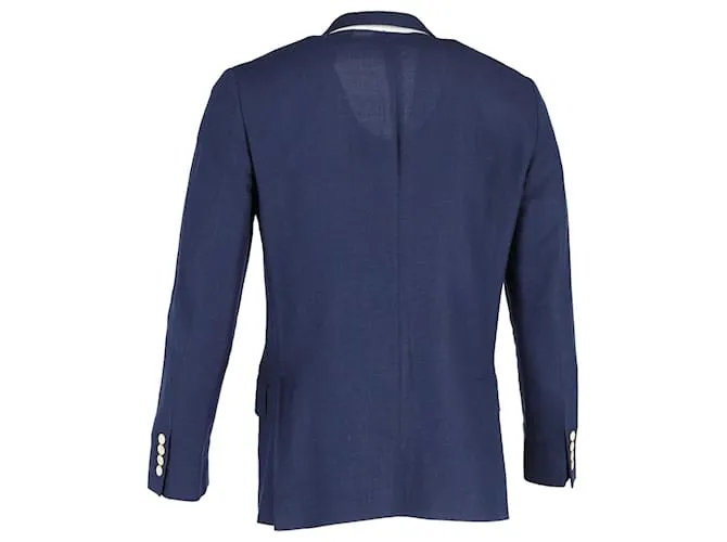 Chaqueta Loro Piana de Lana Azul Azul marino 