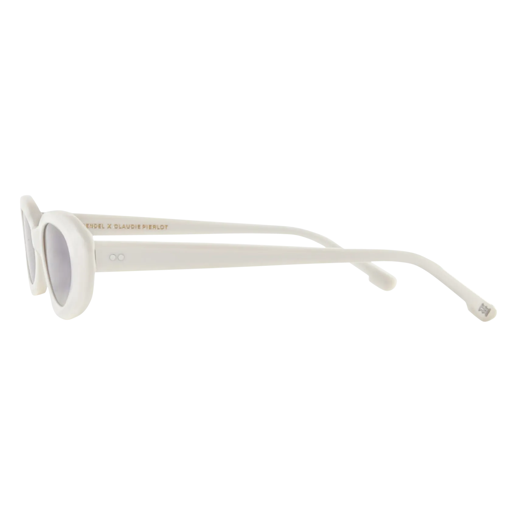 CLAUDIE PIERLOT Gafas de sol ovaladas en blanco