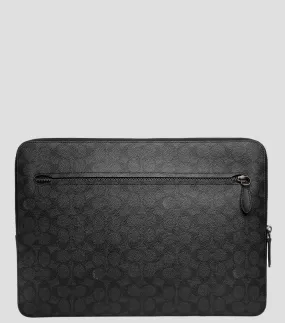 Coach Funda para laptop monogram en piel Hombre