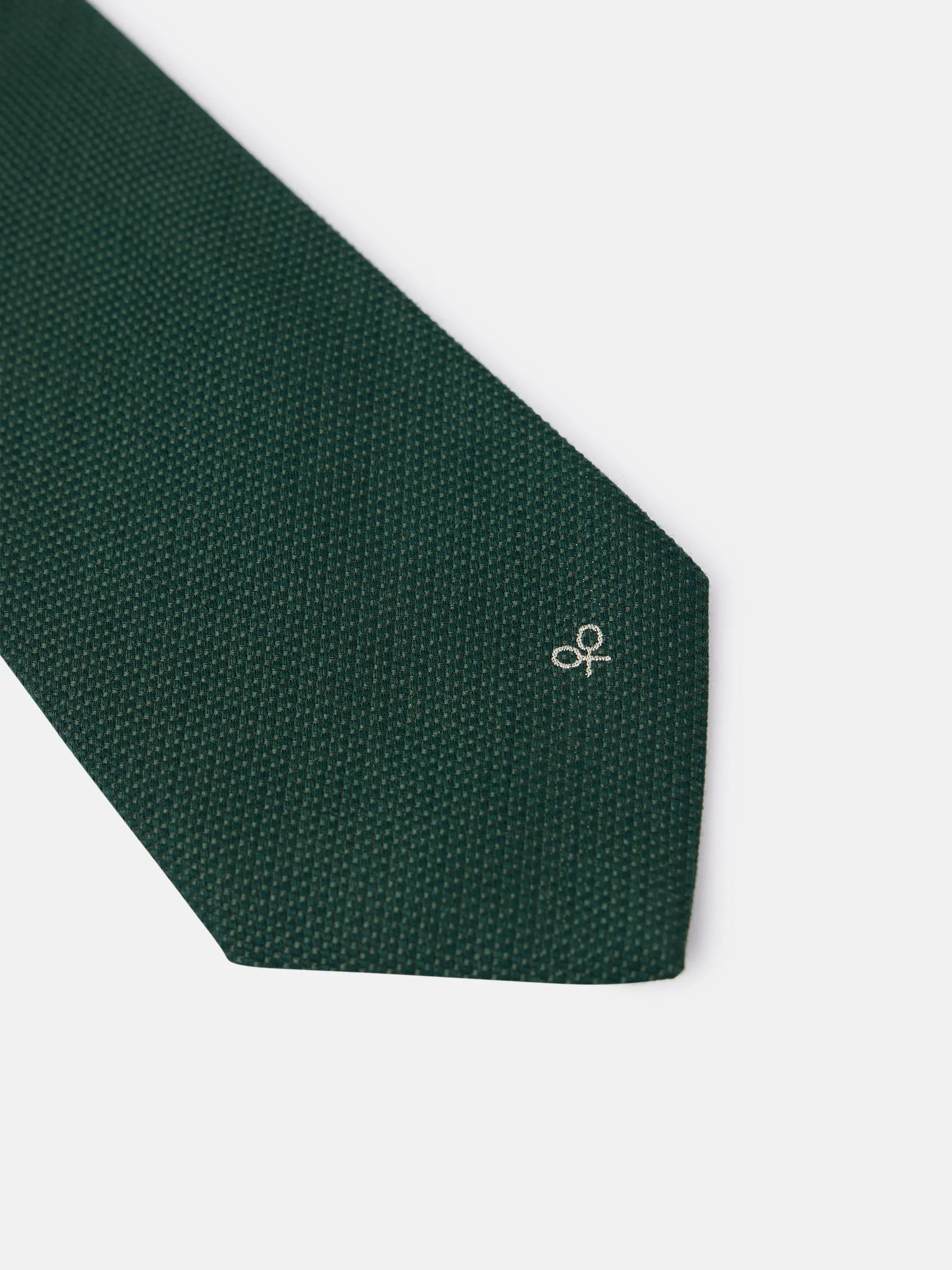 Corbata lana verde