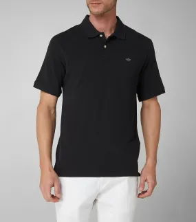 Dockers Playera tipo Polo negra con manga corta Hombre